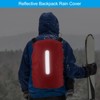 Unique Bargains Waterproof Backpack Rain Cover with Vertical Reflective Strap - 4 of 4