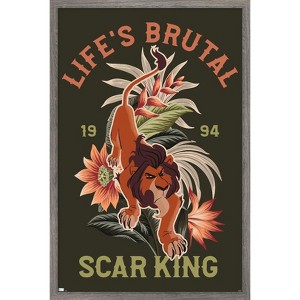 Trends International Disney The Lion King 30th - Scar Framed Wall Poster Prints - 1 of 4