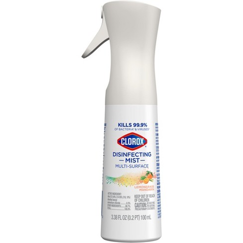 Clorox Disinfecting Mist Sanitizing and Antibacterial Disinfectant Spray, 16 oz, Lemon and Orange Blossom