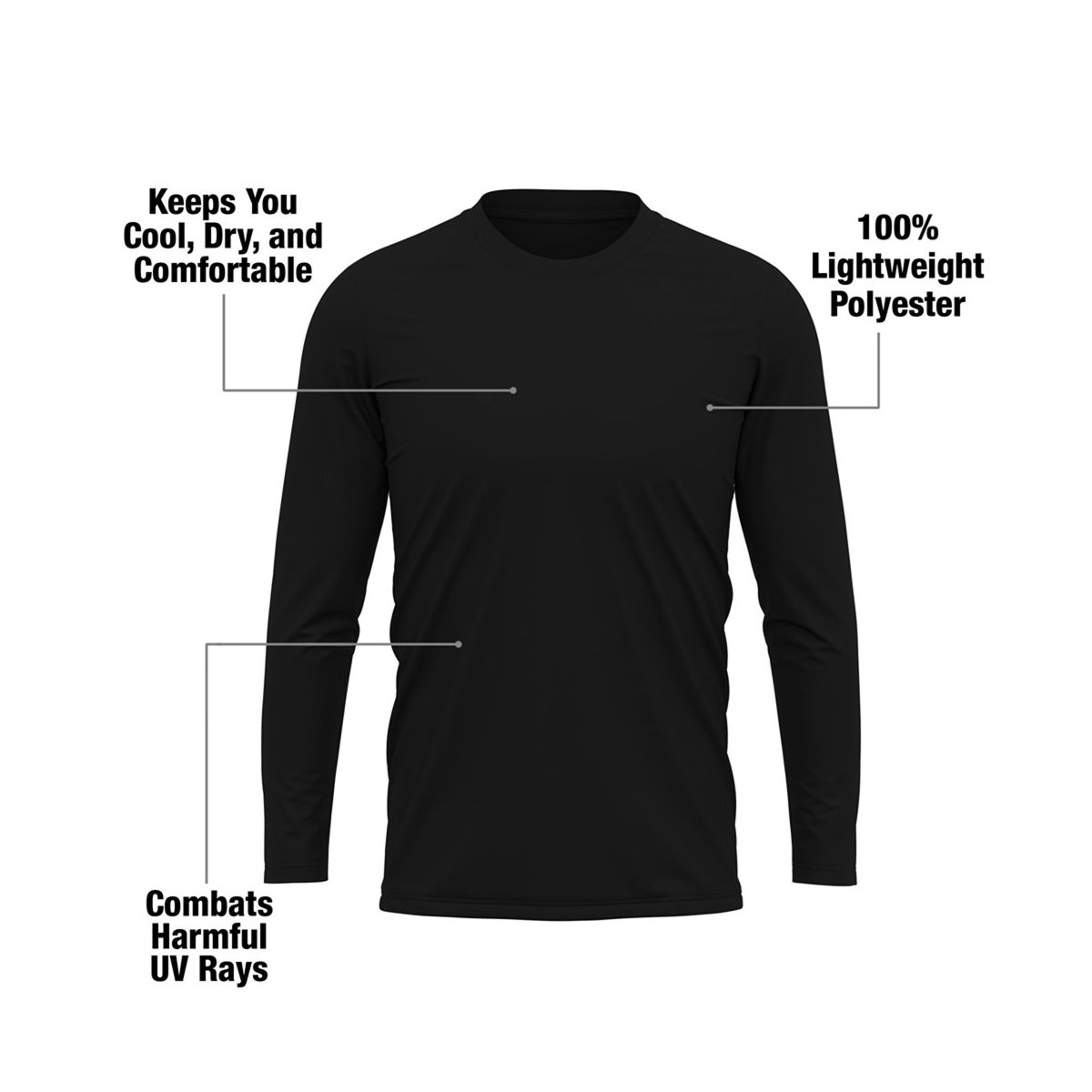 Men's University of Indianapolis Adult Sport Long Sleeve Left Chest Logo - thumbnail 10