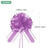 Unique Bargains Plastic Flower Ribbon Satin Gift Bow Pull Bows 12 Pcs - 3 of 4