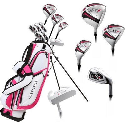 Probe Hues Women's Golf Set with Driver, Irons, Putter, Stand Bag