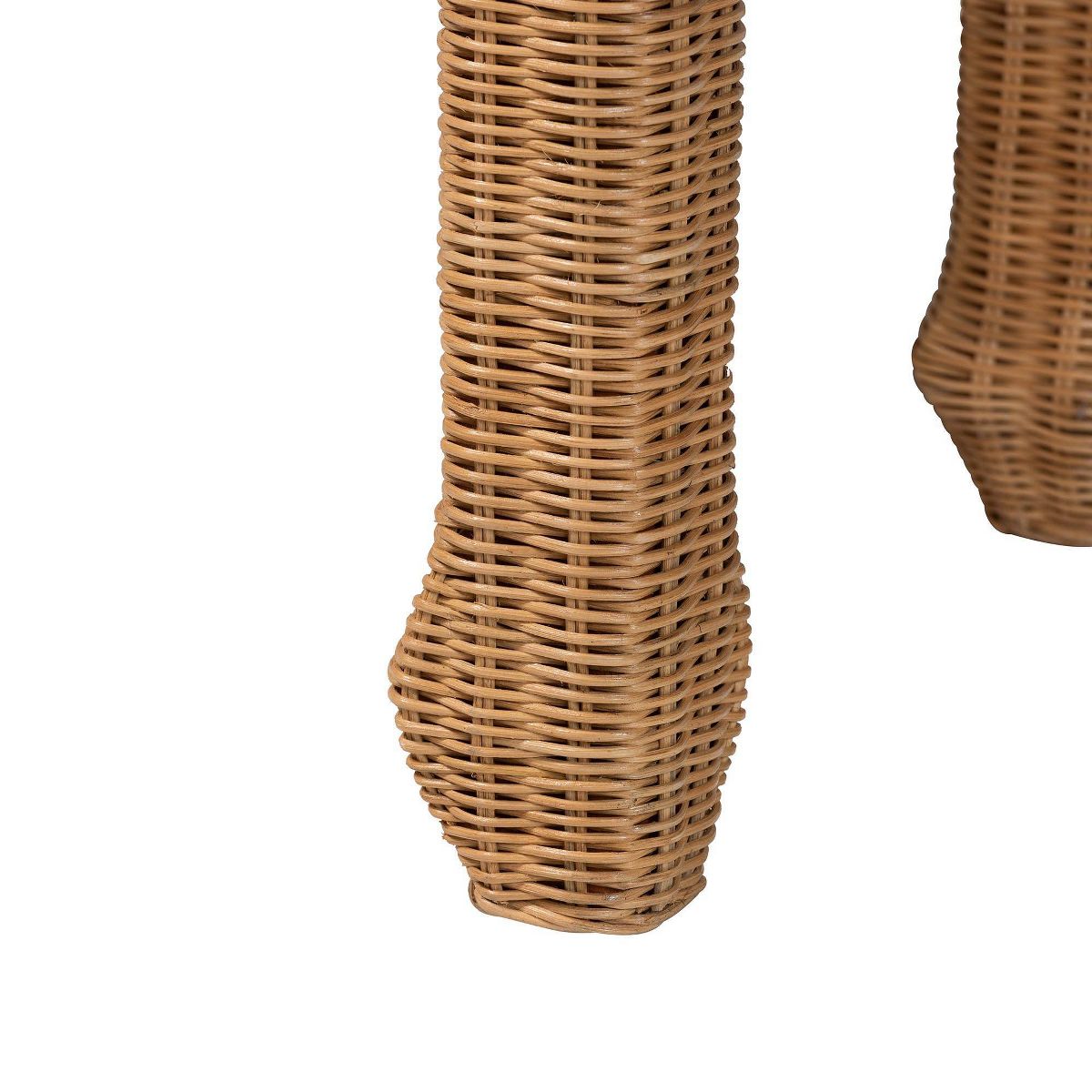 bali & pari Abena Handwoven Natural Rattan Console Table Light Honey