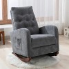 28'' Single sofa reclining chair lazy sofa tatami balcony reclining sofa adjustable chair - 2 of 4