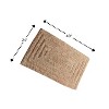 Knightsbridge Stylish And Comfortable All Season Traditional Racetrack Design Cotton Bath Rug, Stone - 2 of 4