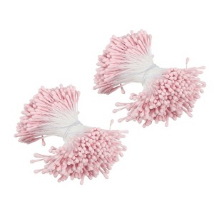 Unique Bargains DIY Craft Handmade Decorative Double Heads Artificial Flower Stamens 700 Pcs - 1 of 4