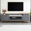 NicBex TV Stands for 70 inch TV, Modern Entertainment Center with  Gold Frame Base,TV Console for Living Room, Bedroom, Home - 2 of 4