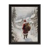 2Piece Vignette On The Eve of Christmas Black Framed Wall Art for Living Room, Holiday Wall Art Print for Home Decor, Bedroom Wall Art by Jo Moulton - 3 of 4