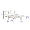 SeaCamel Triple Twin Metal Bunk Bed w/ Guardrails & Ladder, 3-in-1 Convertible for Dorm/Guest Room, No Box Spring, Black - 4 of 4