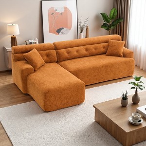 105" Chenille L-Shaped Modular Sectional Sofa - 1 of 4