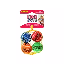 KONG SqueakAir Tennis Ball Dog Toy - S - 4ct