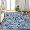 Coolmee Boho Washable Rugs,Vintage Non Slip Ultra Soft Throw Rugs Low-Pile Floor Carpet Rug for Bedroom Entryway Dining Room Dorm, - 3 of 4
