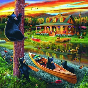 Sunsout 25 Bear Family Adventure 500 pc   Jigsaw Puzzle 46011 - 1 of 4