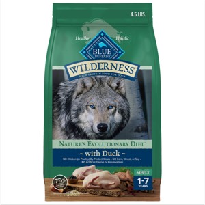 Blue Buffalo Wilderness Adult Dry Dog Food with Duck & Chicken Flavor - 4.5lbs - 1 of 4