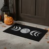 HomeRoots 17" X 29" Black And White Phases Of The Moon Outdoor Coir Door Mat - 2 of 4