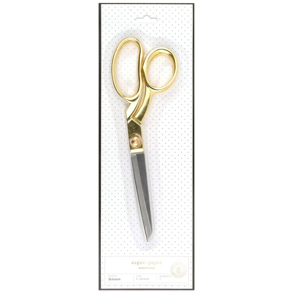 Photos - Accessory 8" Scissors Gold - Sugar Paper Essentials