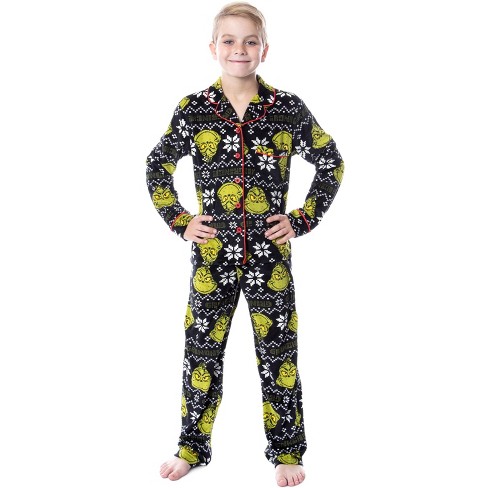 Dr. Seuss Family Pajama Set Grinch Costume Fun Print Sleepwear