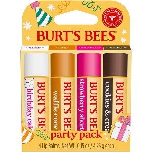 Burt's Bees Party Pack - Birthday Cake Variety - 0.6oz/4ct - 1 of 4