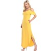 Women's Cold Shoulder Lexi Maxi Dress with Pockets - White Mark - 4 of 4