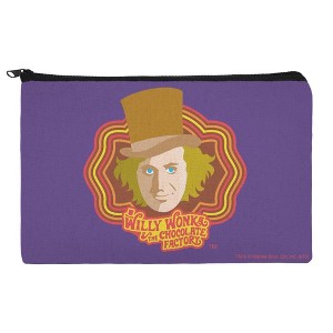 Willy Wonka And The Chocolate Factory Willy Wonka Makeup Cosmetic Bag Organizer Pouch - 1 of 4
