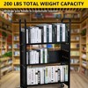 Rolling Book Cart with Wheels-Metal Library Book Carts 3 Tier Rolling Bookshelf Cart - 3 of 4
