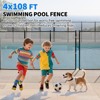 Pool Fence , 320GSM Teslin Mesh with Stainless Steel Frame for Inground/Above Ground Pools, Swimming Pool Fence for Backyard Garden Pool - 2 of 4