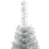 vidaXL Artificial Half Christmas Tree White PVC, Steel 59.1 in high - Silver 7 x 4 ft - 4 of 4
