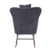 Teddy Upholstered Nursery Rocking Chair for Living Room Bedroom - 3 of 4