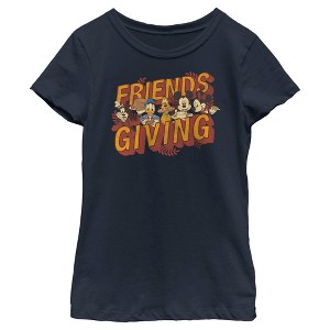 Girl's Mickey & Friends Friendsgiving Celebration T-Shirt - 1 of 4
