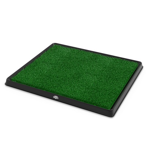 Pet Adobe Artificial Grass Potty Trainer Mat for Dogs, 20 L X 25