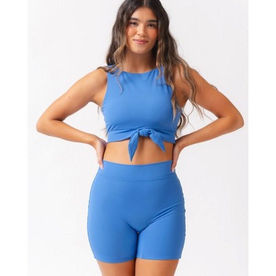 Coastline Blue Bike Short