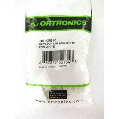 C2G Fog White Blank Keystone KSB10