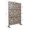 Grungis Matrix Metal Decorative Patio Screens,Freestanding Privacy Fence Panels in Web Pattern for Deck Balcony Patio,76" H×48" W - 2 of 4