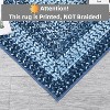 Acekool 9x12 Washable Area Rug, Modern Printed Braided Look, Non-Slip, Stain Resistant Large Brown Carpet for Bedroom, Living Room, Dining Room - 2 of 4