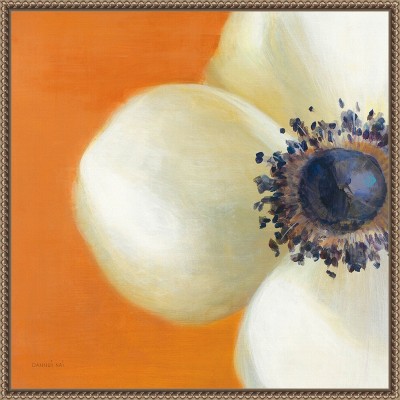 22" x 22" Warm Toned Botanical Canvas Print with Frame