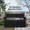 CAVINAS Outdoor Storage Bench with 70 Gal Hidden Compartment,Weather-Resistant Rattan Design Resin Seat,51" L - 3 of 4