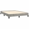 vidaXL Bed Frame Light Gray 53.9 in.x74.8 in. Full Velvet - 4 of 4