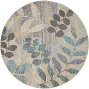 Nourison Tranquil Distressed Farmhouse Botanical Area Rug - 1 of 4