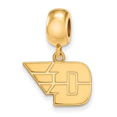 Black Bow Jewelry 14k Yellow Gold Plated Sterling Silver Dayton Flyers NCAA Bead Charm