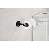 2-Pack Matte Black SUS304 Stainless Steel Toilet Roll Holders, Rustproof Bathroom Tissue Dispensers, Wall-Mounted Paper Holder Set - 3 of 4