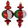 Northlight 8ct Traditional Colors Shatterproof Finial Christmas Ornaments, 6" - 4 of 4