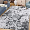 Modern Washable Area Rug - Neutral Abstract Design, Non-Slip Backing, Stain-Resistant Low Pile for Living Room, Bedroom & Office - 2 of 4