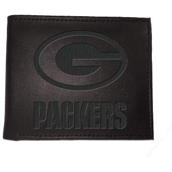Evergreen NFL Green Bay Packers Black Leather Bifold Wallet Officially Licensed with Gift Box