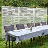 PexFix 72 in. x 47 in. Outdoor Privacy Rectangle Screen Galvanized Steel Panel Divider in White - 2 of 4