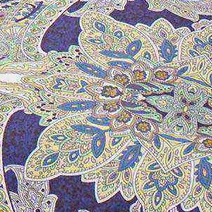 navy paisley