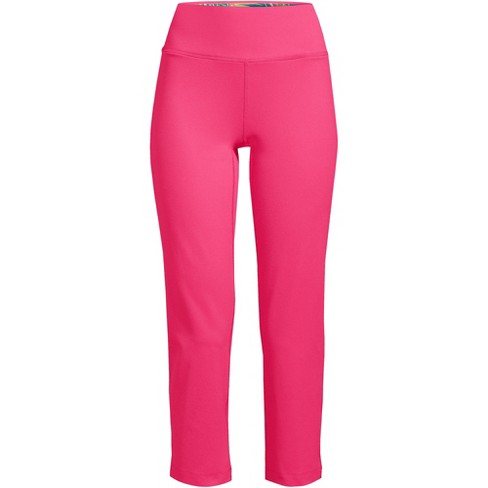 Lands' End Women's Active Crop Yoga Pants - Medium - Hot Pink : Target