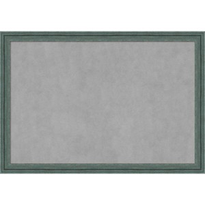 39"x27" Upcycled Framed Magnetic Board Teal/Gray - Amanti Art: Wall Mount, Metal, Home & Office Decor - 1 of 4