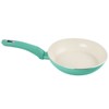 Gibson Home Plaza Cafe 2 Piece Aluminum Frying Pan Set with Soft Touch Handles in Mint - image 2 of 4