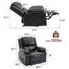 Manual Recliner Chair with Heating & Massage - 138¡ã Front/Rear Adjustable, Side Storage Pockets & Remote Control, Ideal for Living Room & Bedroom - 2 of 4