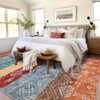 Boho Machine Washable Rug for Living Room Modern Non-Slip Rug for Bedroom Traditional Low Pile Indoor Mat for Dining Room - 2 of 4